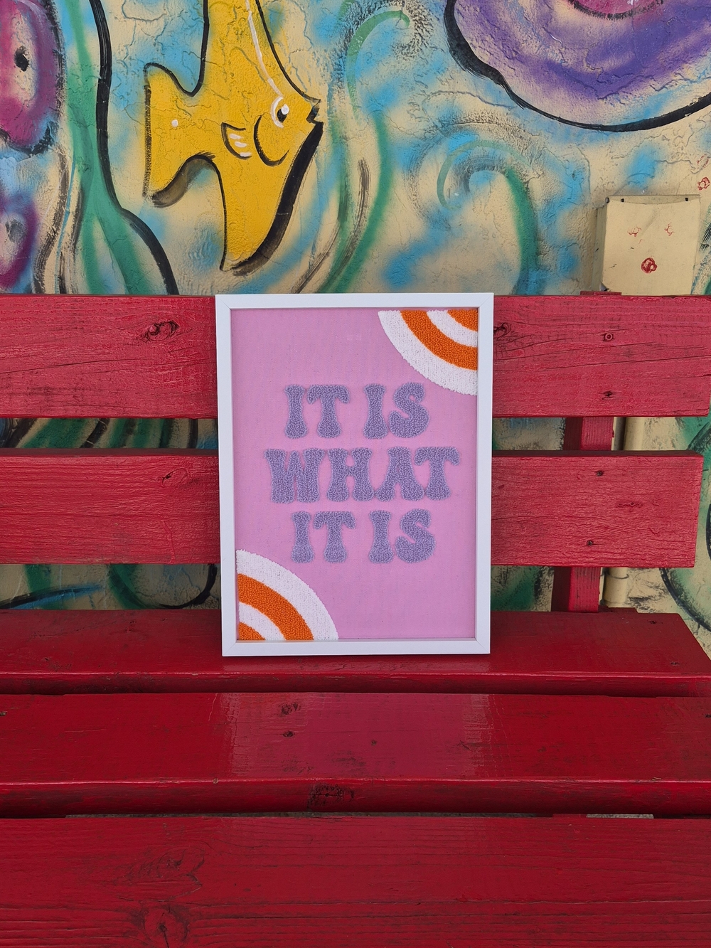 Motivational Pink "It Is What It Is" Wall Art